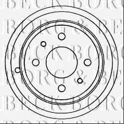 BORG & BECK bbr7086 -  Тормозной барабан